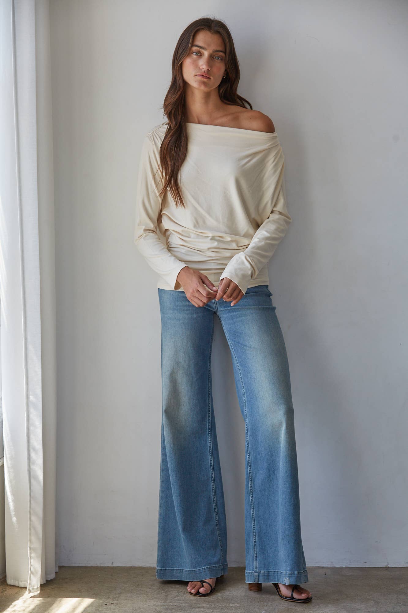 Ava Asymmetric Long Sleeve