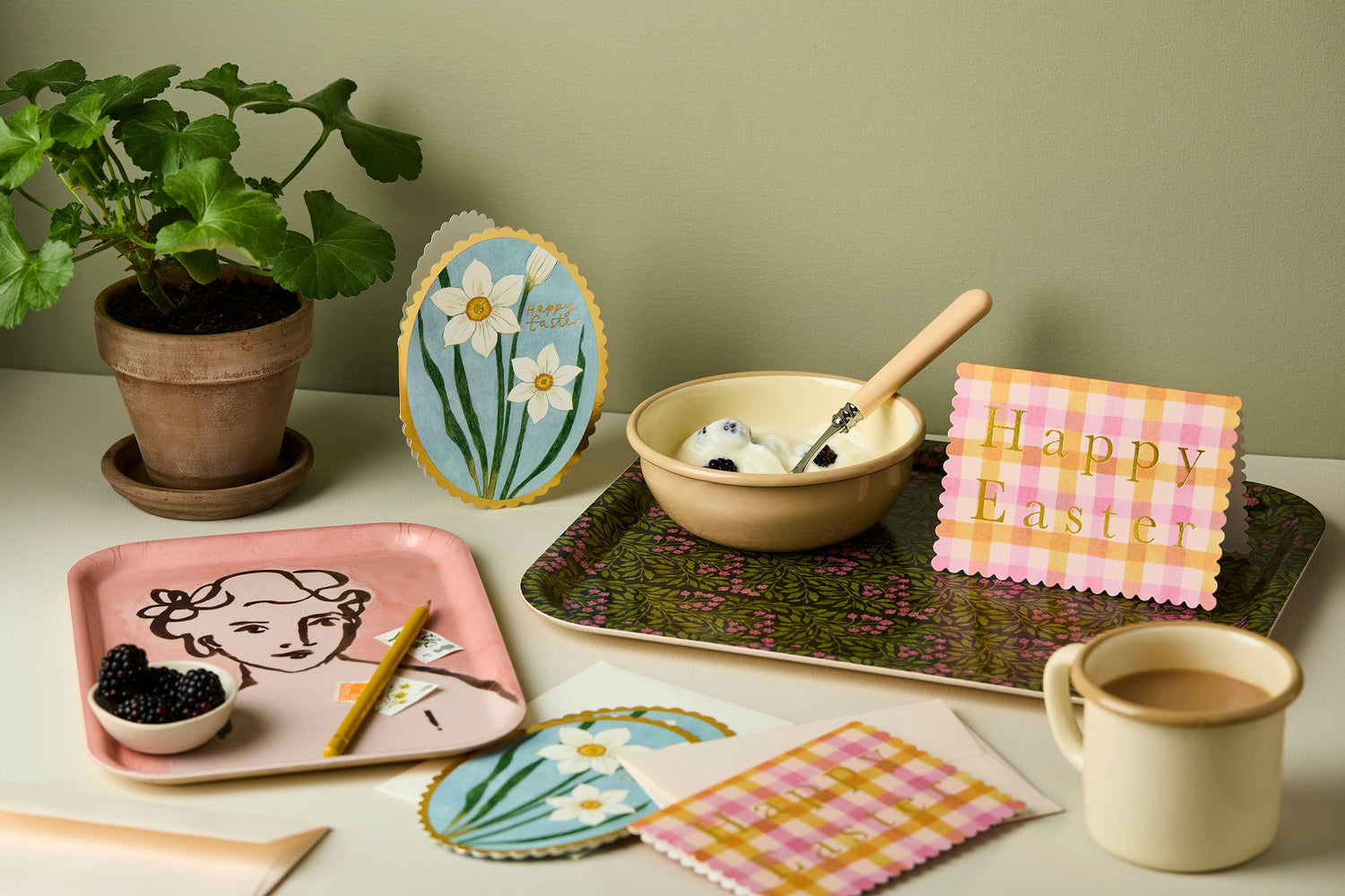 Candy Gingham Easter Card