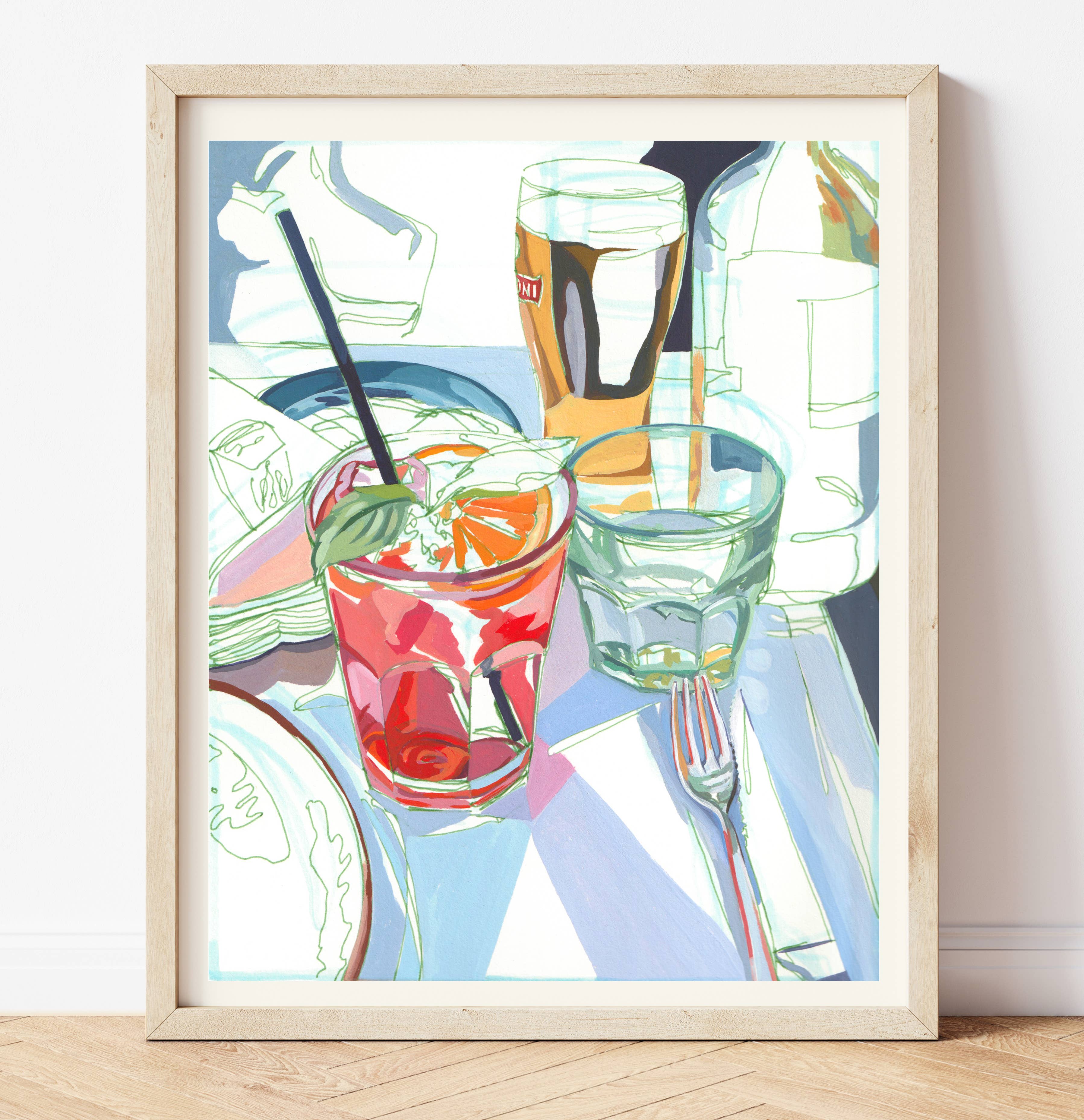 "Aperol Spritz" Cocktails in Italy Print