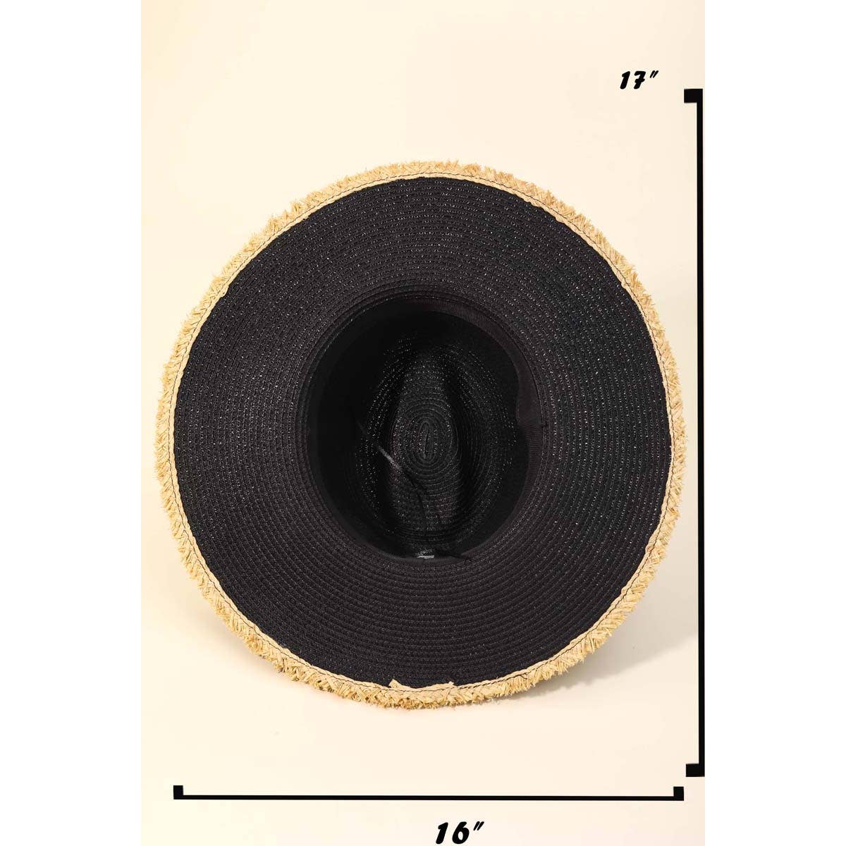 Boho Straw Fringe Hat