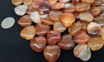 Fire Agate Mini Heart