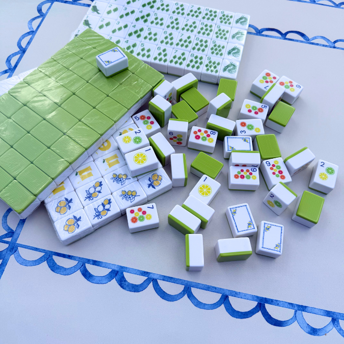 Mahjong Studios – American Mahjong Tiles - Lemon Lime Green Back