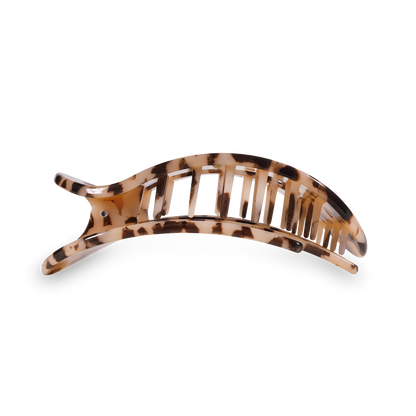 Blonde Tortoise Round Flat Hair Clip