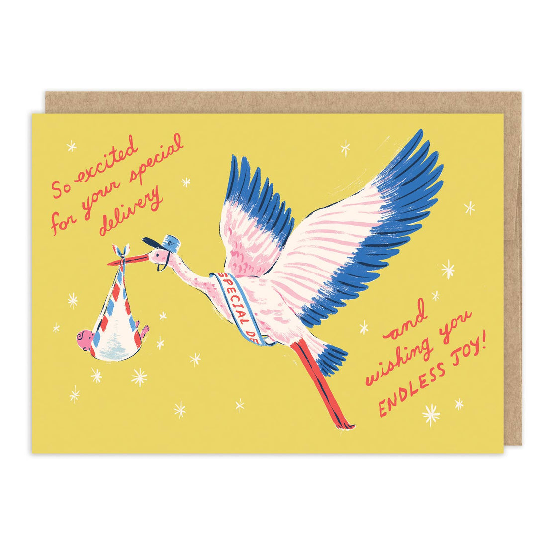 Stork Special Delivery Baby Shower Card