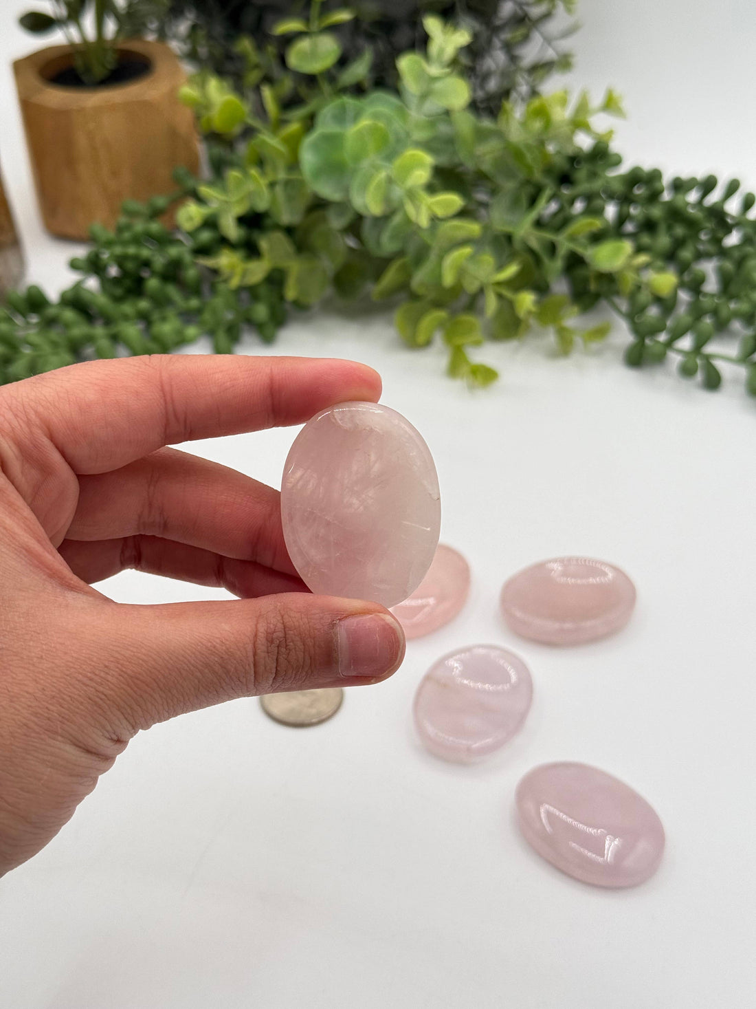 Rose Quartz Worry Stone