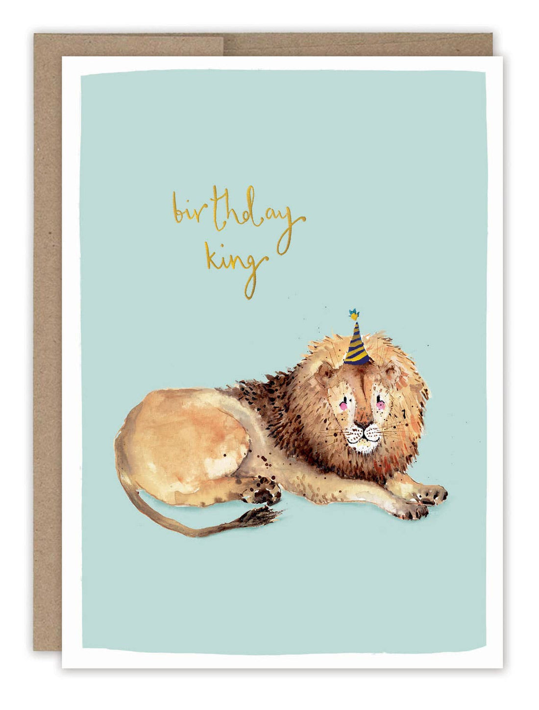 Birthday King Lion Card
