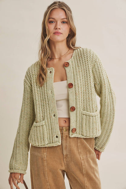Speckled Apple Cardigan