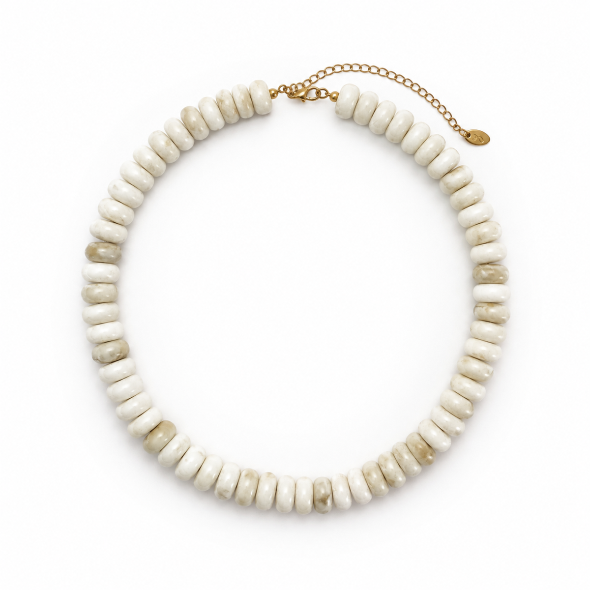 Flat Beaded Chunky Necklace