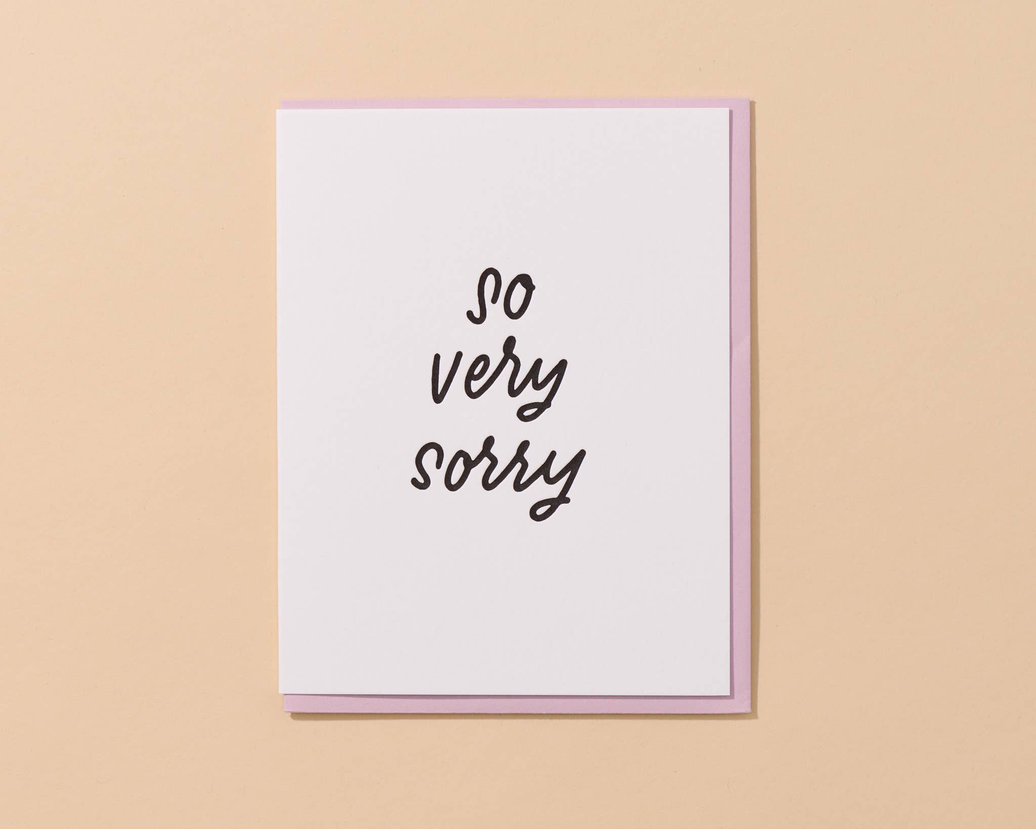 So Very Sorry Card