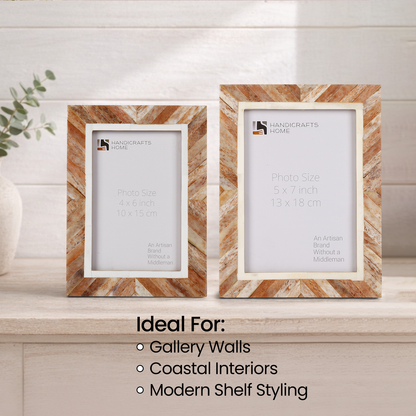 Brown Chevron Frame