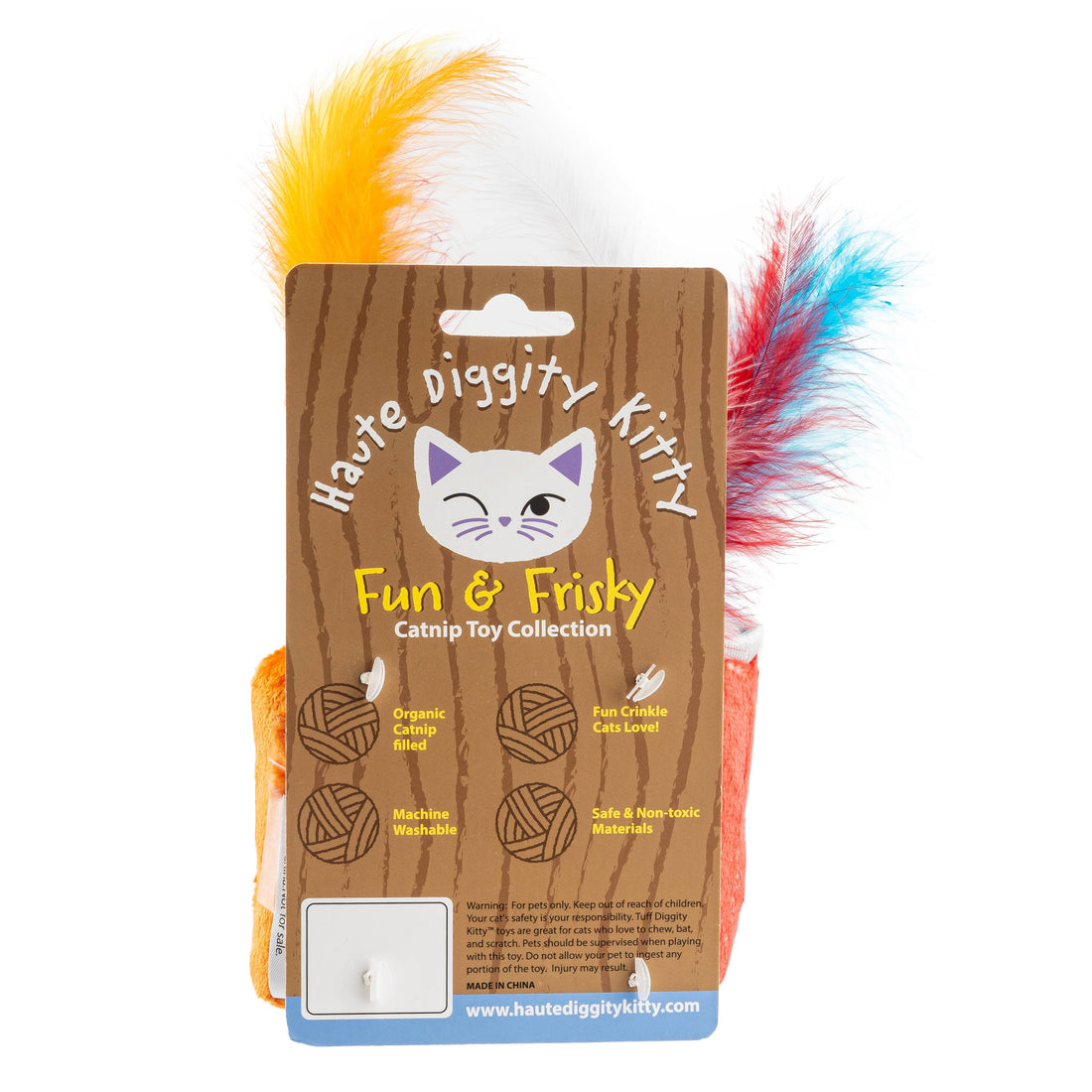 Furball + Catweiser Catnip Cat Toy with Feathers