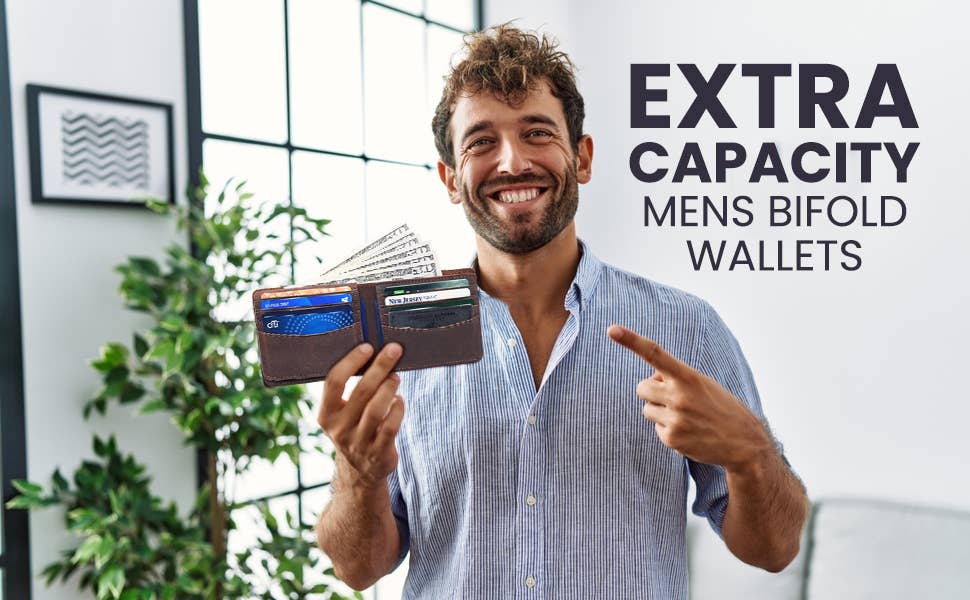 Genuine Leather Flap Wallet