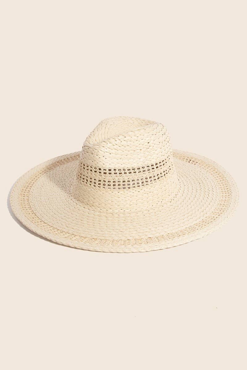 Boho Flat Brim Sun Hat