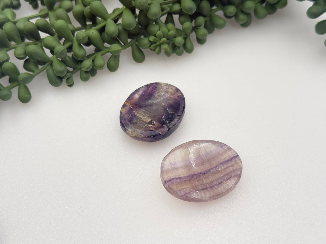 Rainbow Fluorite Worry Stone
