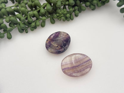 Rainbow Fluorite Worry Stone