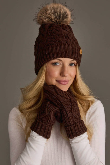 Hot Chocolate Pom Hat