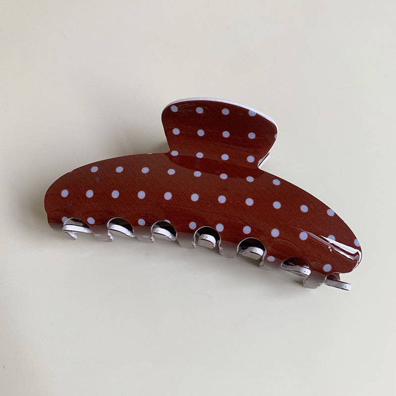 Polka Dots Claw Clip