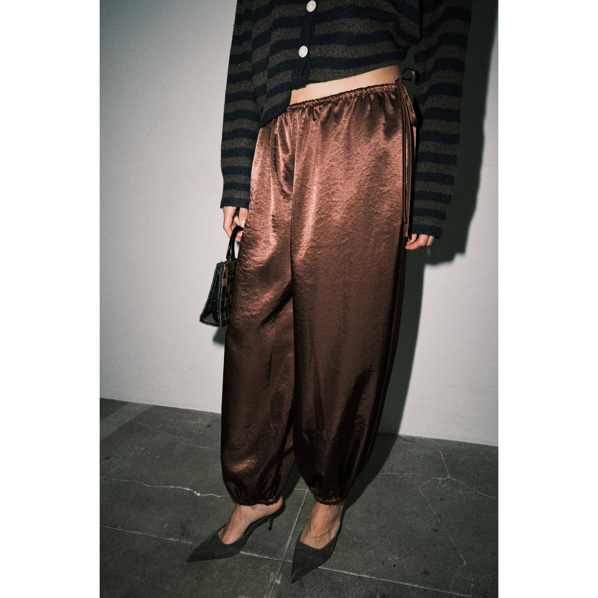 Lucille Satin Balloon Pants