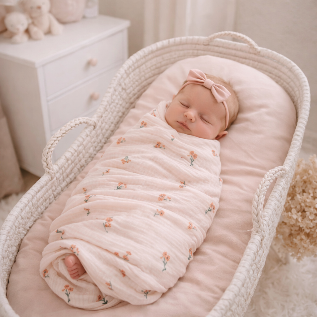 Petite Posies Swaddle Blanket