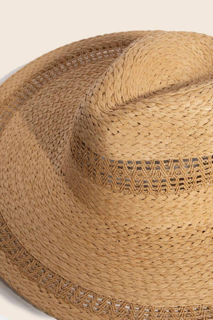 Boho Flat Brim Sun Hat