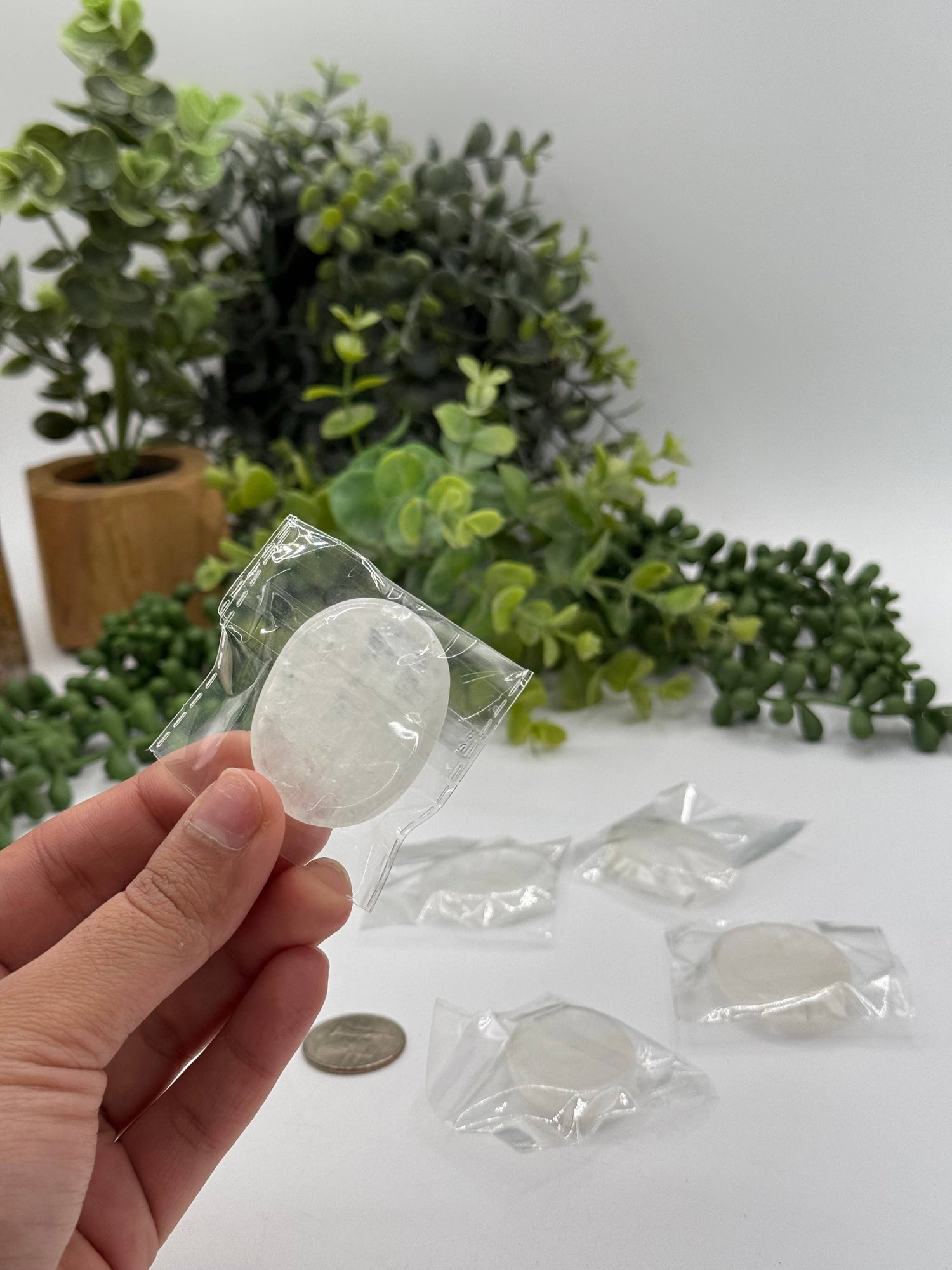 Clear Quartz Worry Stone