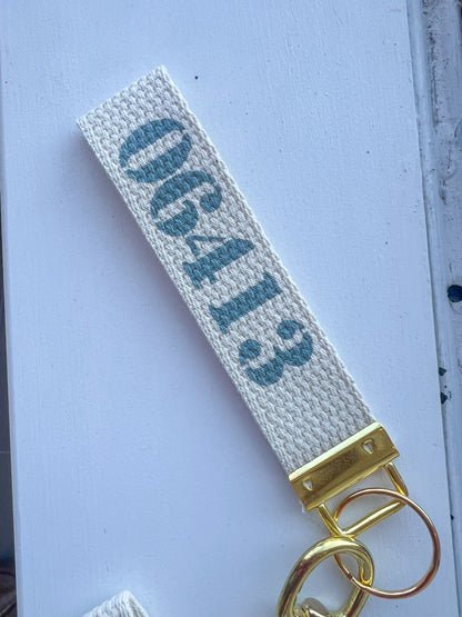 Clinton Zip Code Keychain