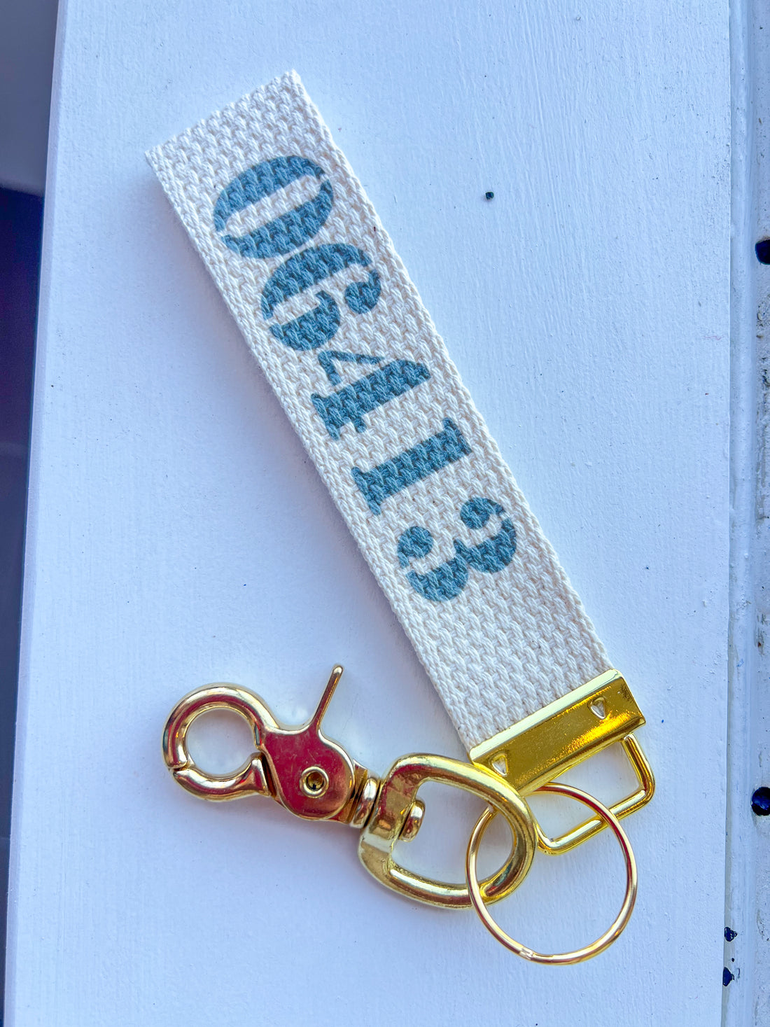 Clinton Zip Code Keychain
