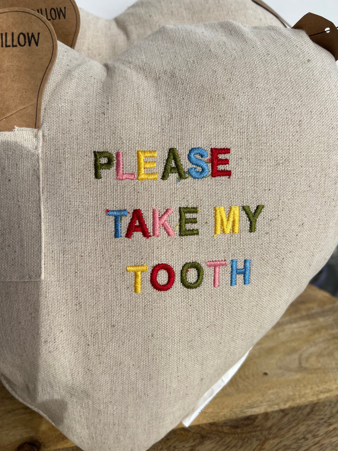 Embroidered Tooth Fairy Pillow