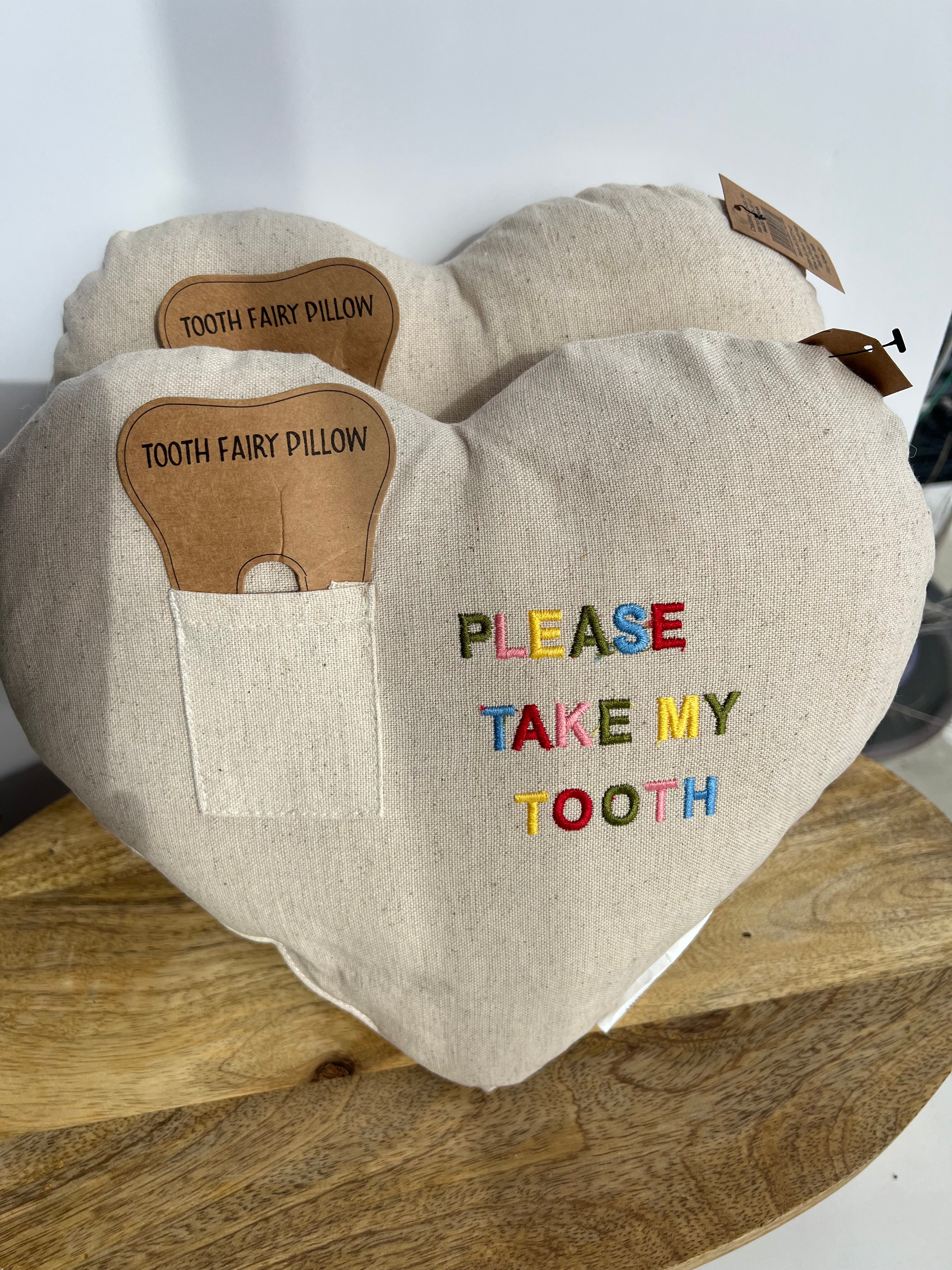 Embroidered Tooth Fairy Pillow