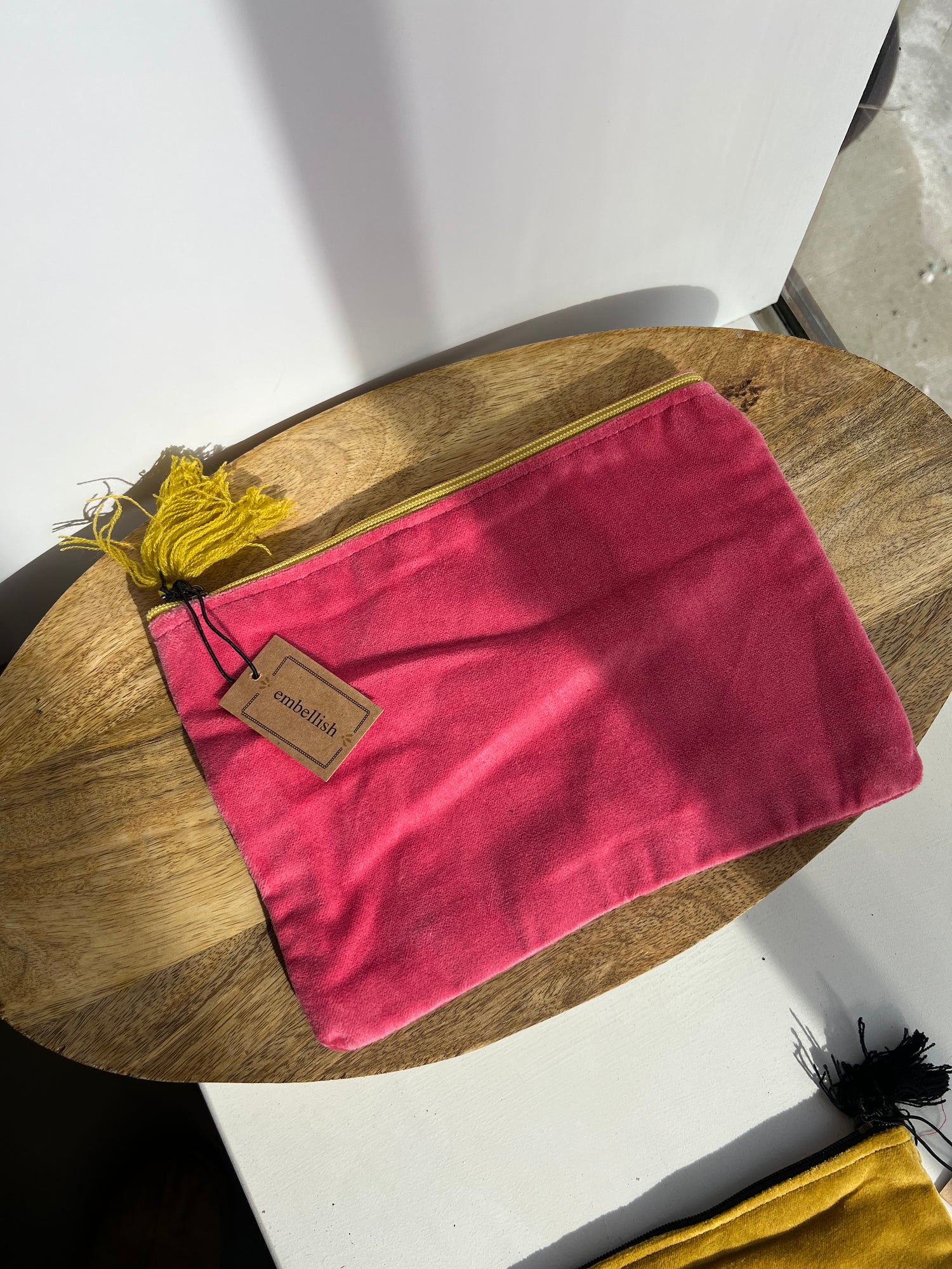 Velvet Tassel Pouch