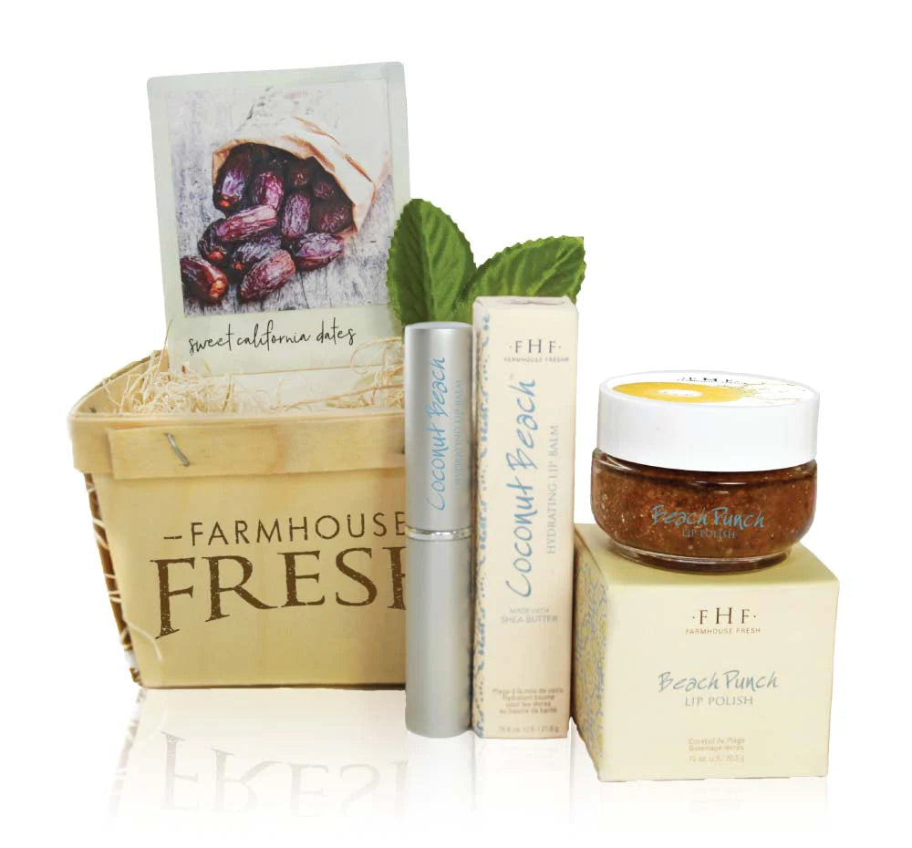 Beach Lip Gift Basket