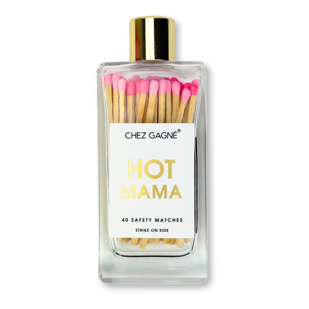 Hot Mama - Glass Bottle Safety Matches - Mother&