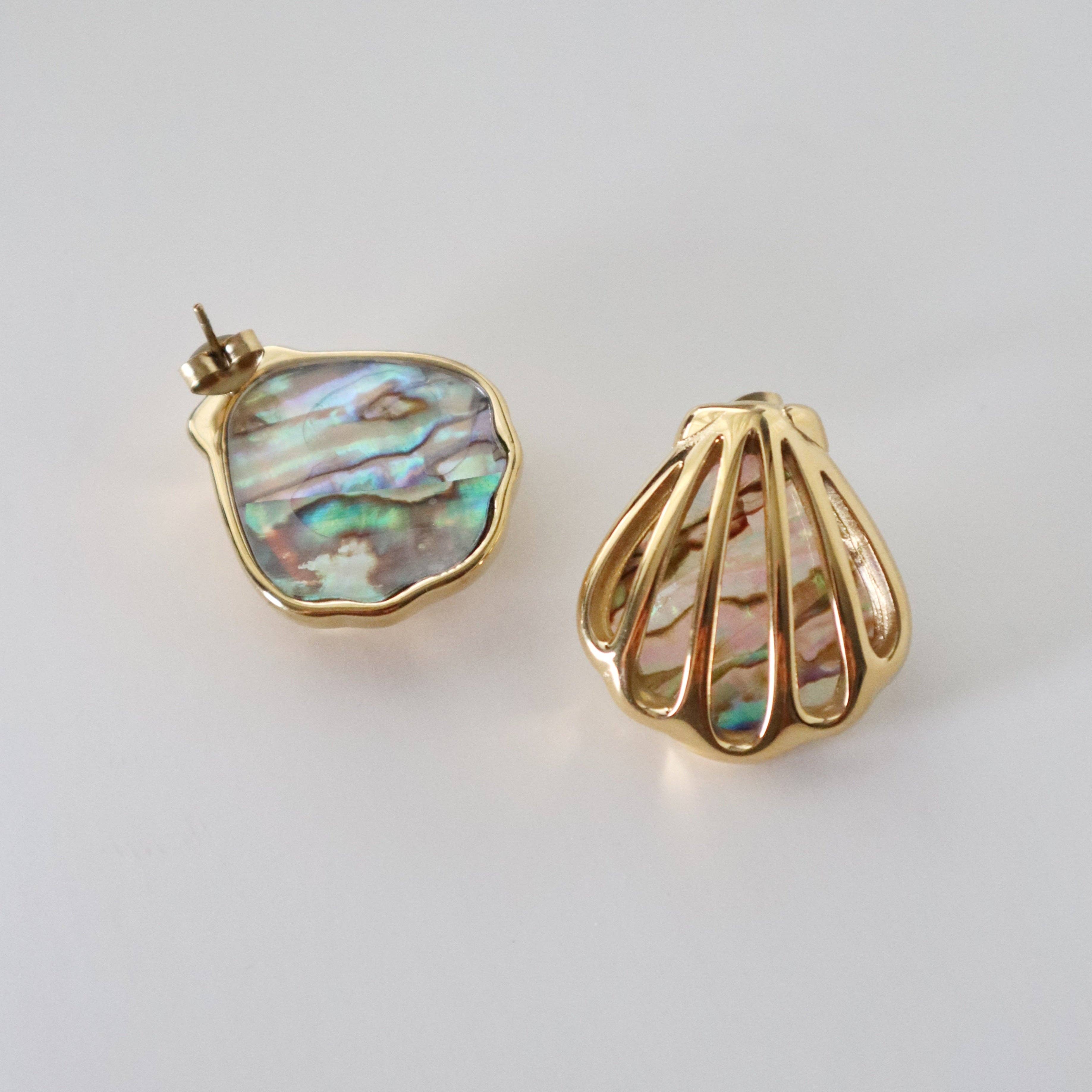 Aurora Seashell Earrings