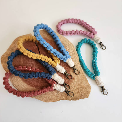 Minimalist Braided Cotton Wristlet