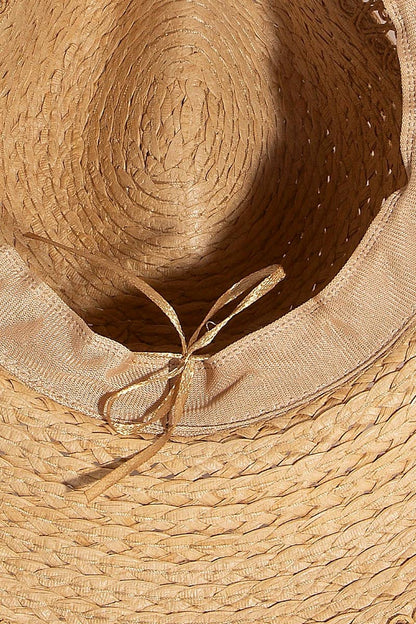 Boho Flat Brim Sun Hat