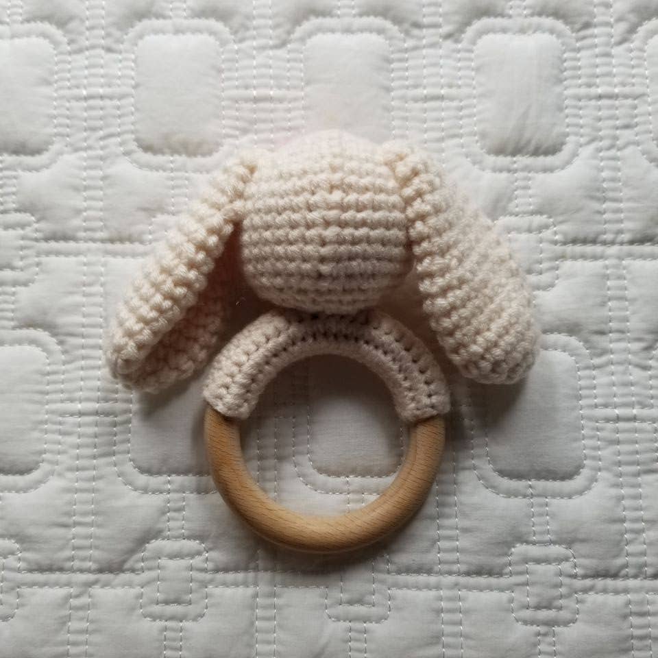 Bow Bunny Crochet Rattle