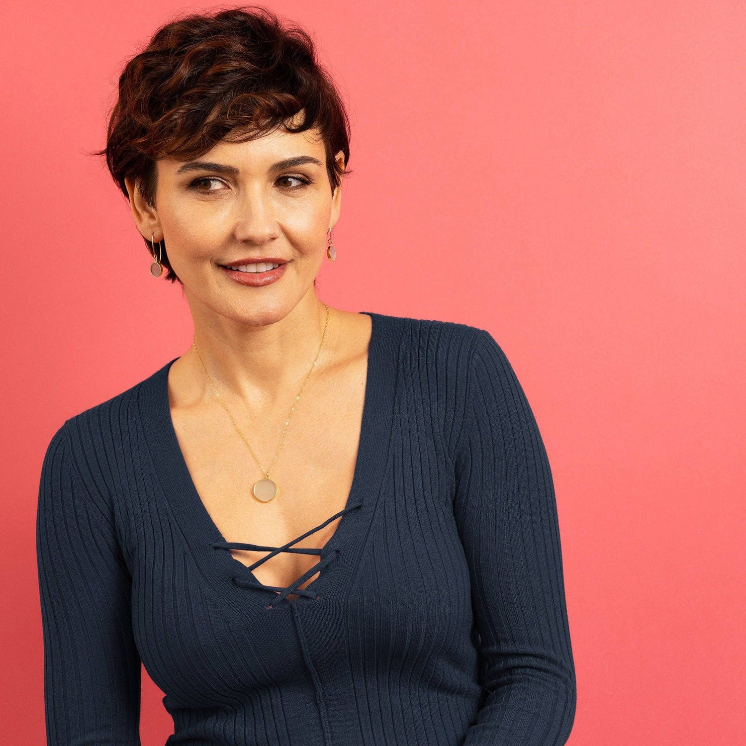 Aqua Chalcedony Necklace