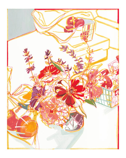 "Kiawah Market"  Daisies and Fruit Print
