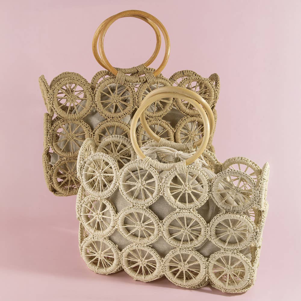 Open Circle Weave Bag