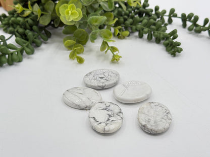 White Howlite Worry Stone