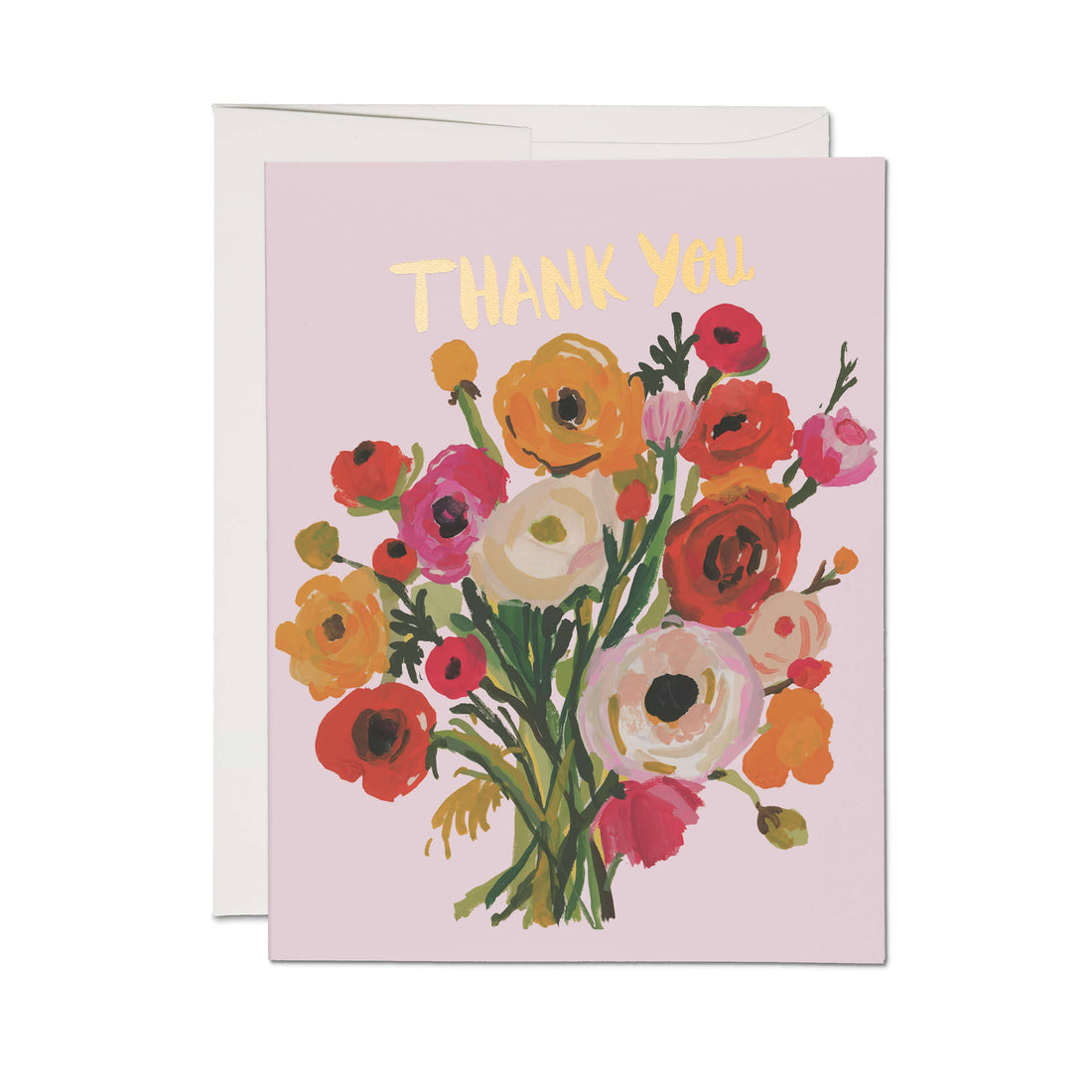 Ranunculus Thank You Greeting Card