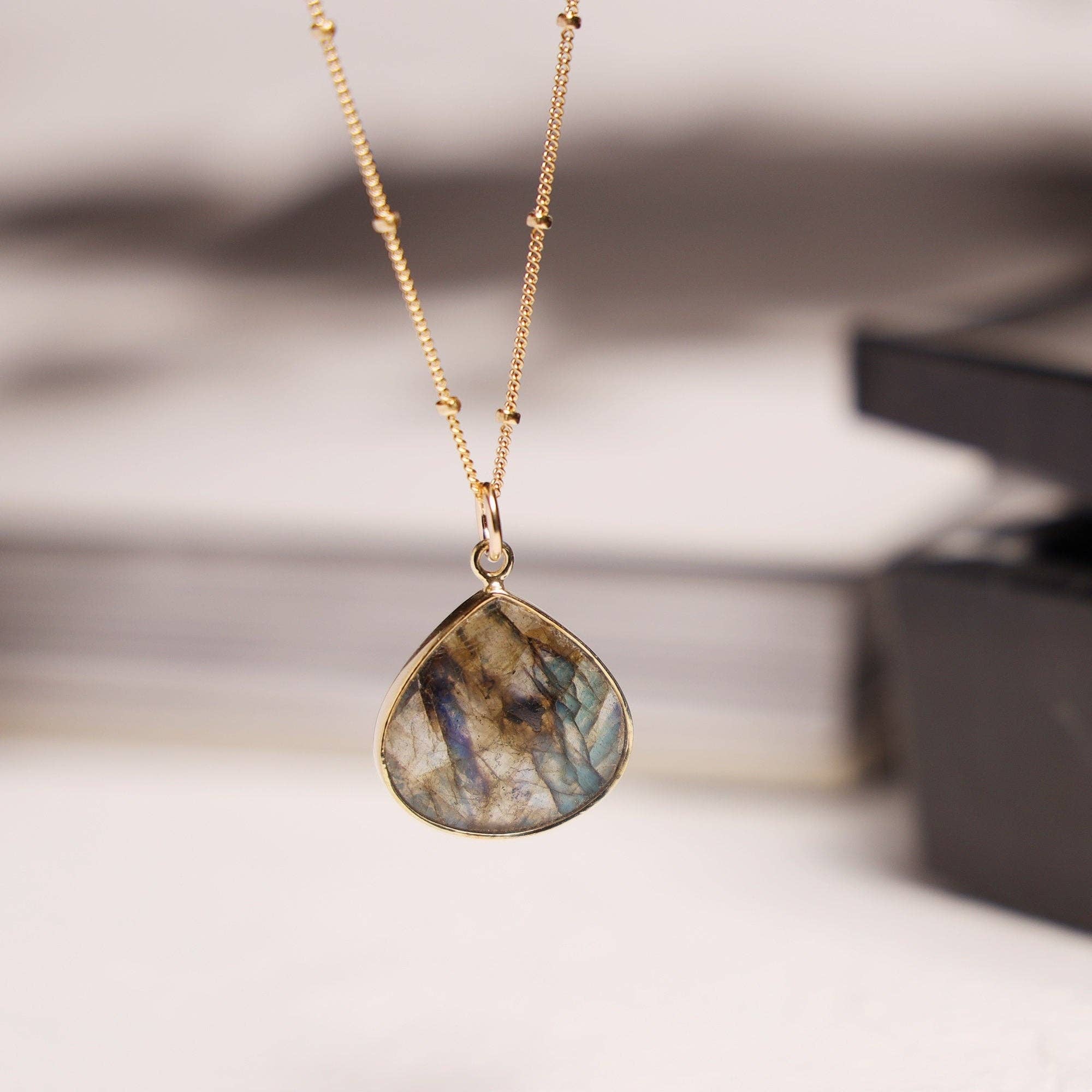 Labradorite Drop Pendant