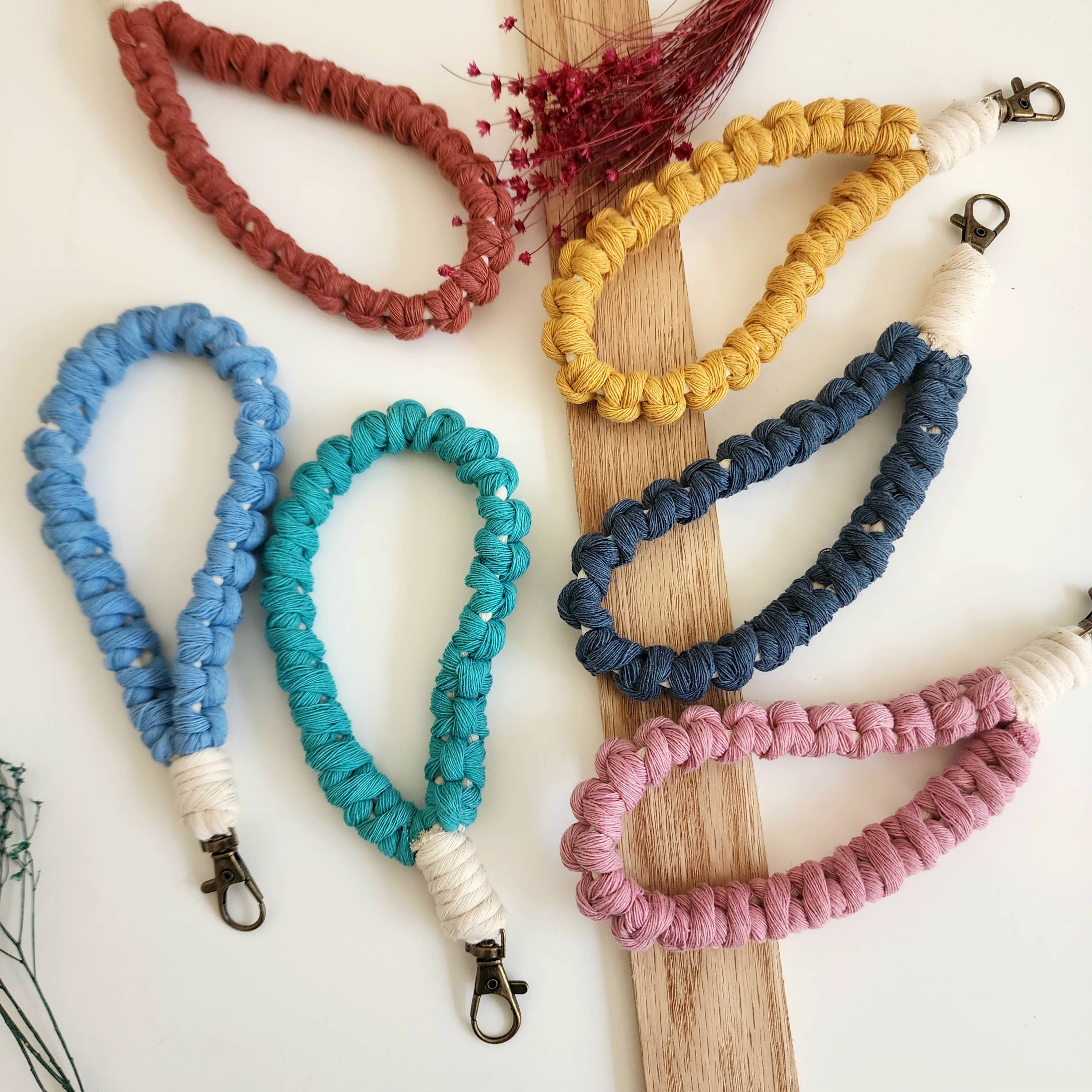 Minimalist Braided Cotton Wristlet