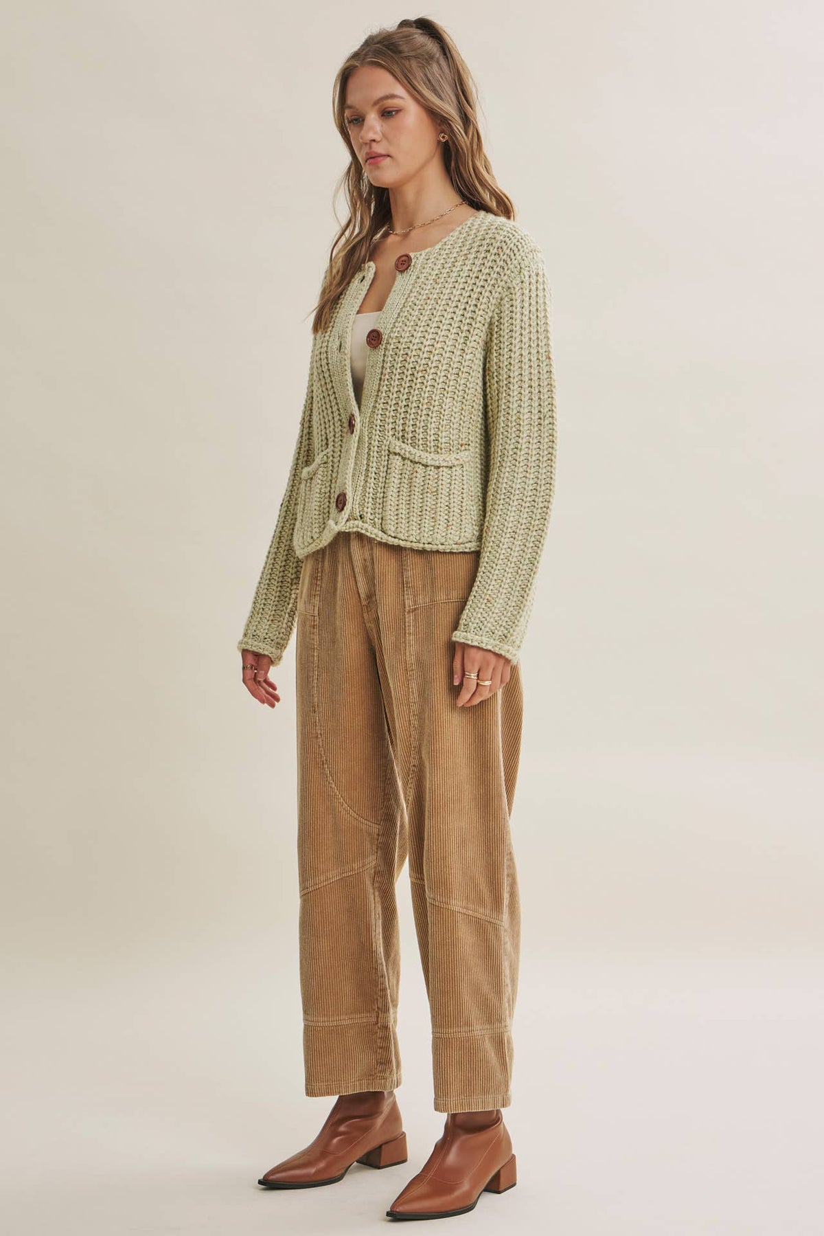 Speckled Apple Cardigan