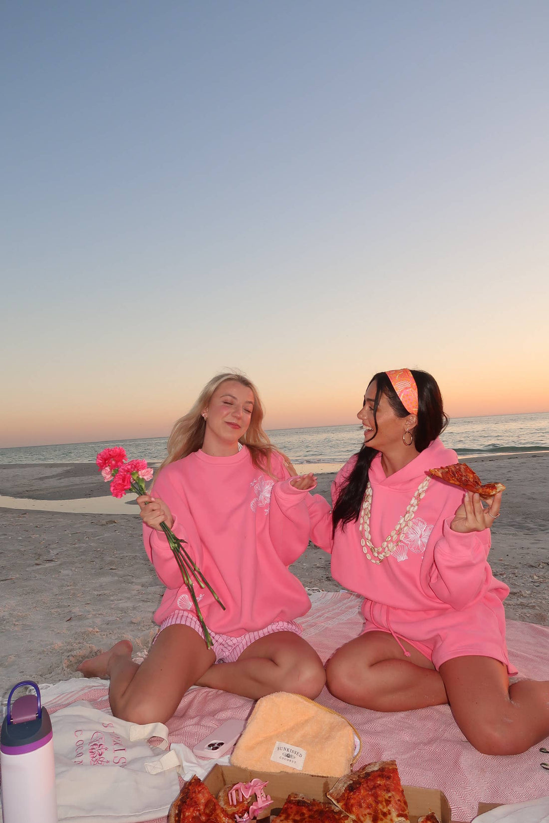 Hibiscus Tropical Embroider Sweatshirt