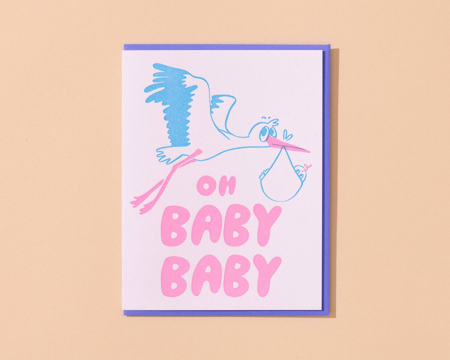 Oh Baby Stork Card