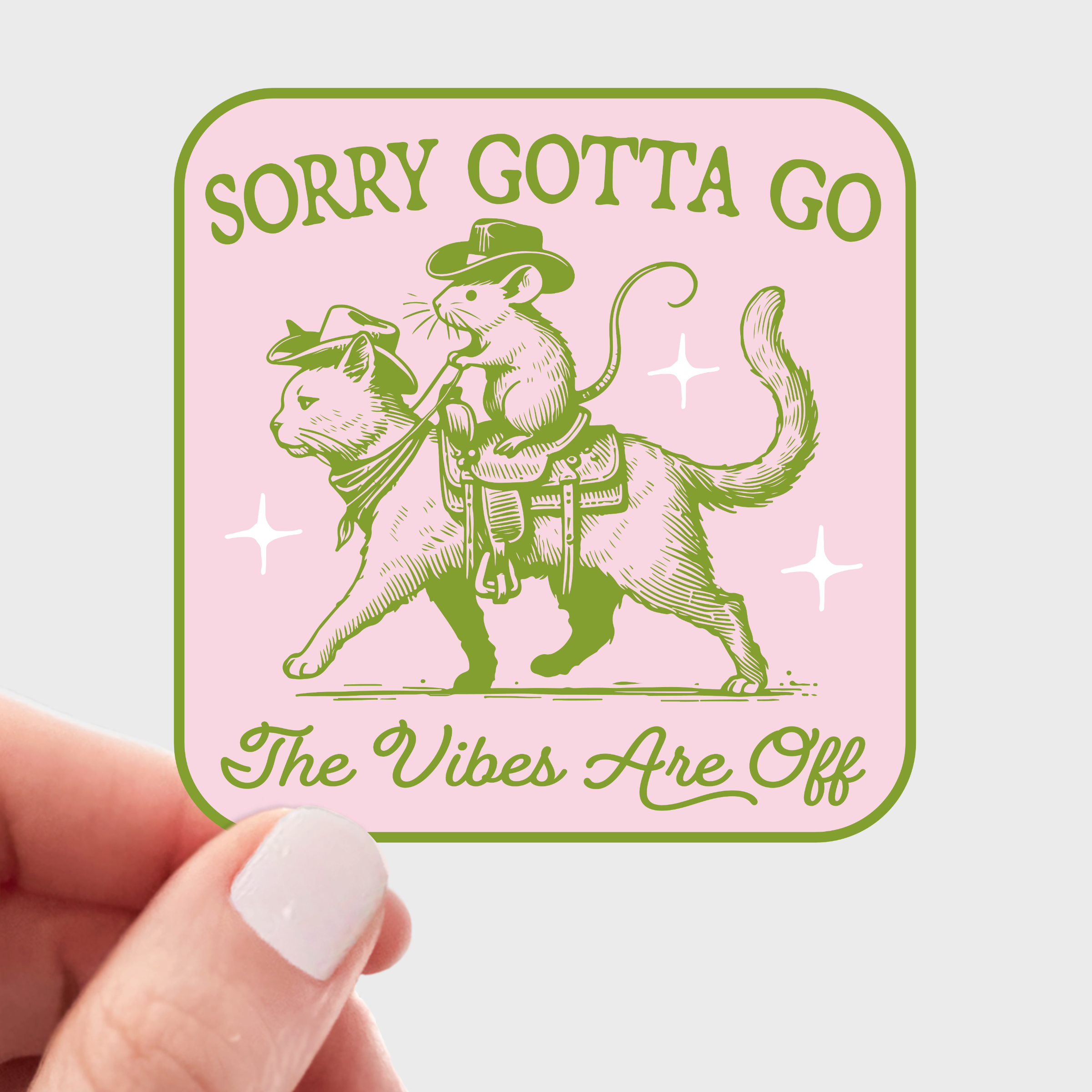 The Vibes Are Off Sticker