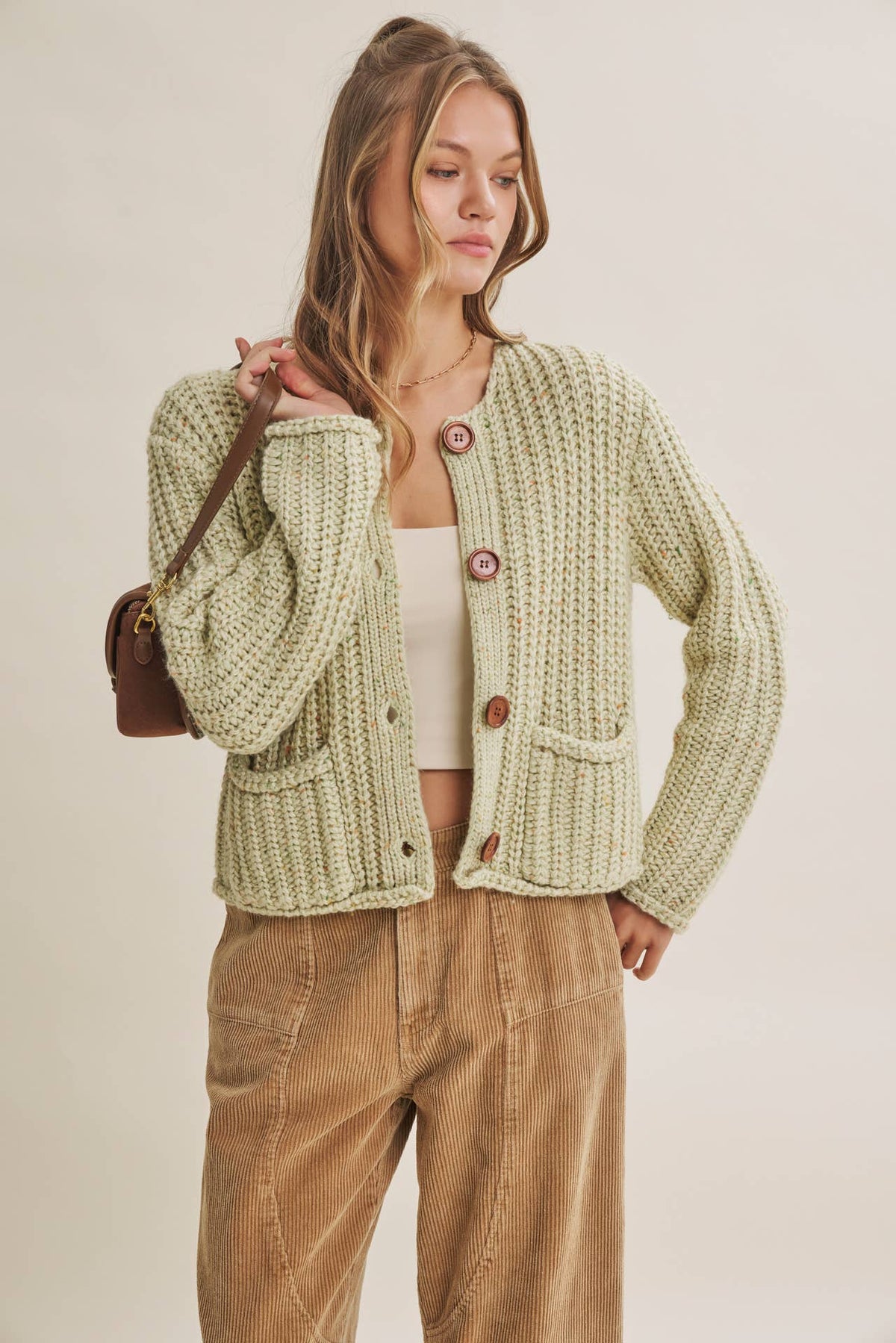 Speckled Apple Cardigan