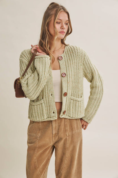 Speckled Apple Cardigan