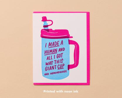 Giant Cup Baby Card